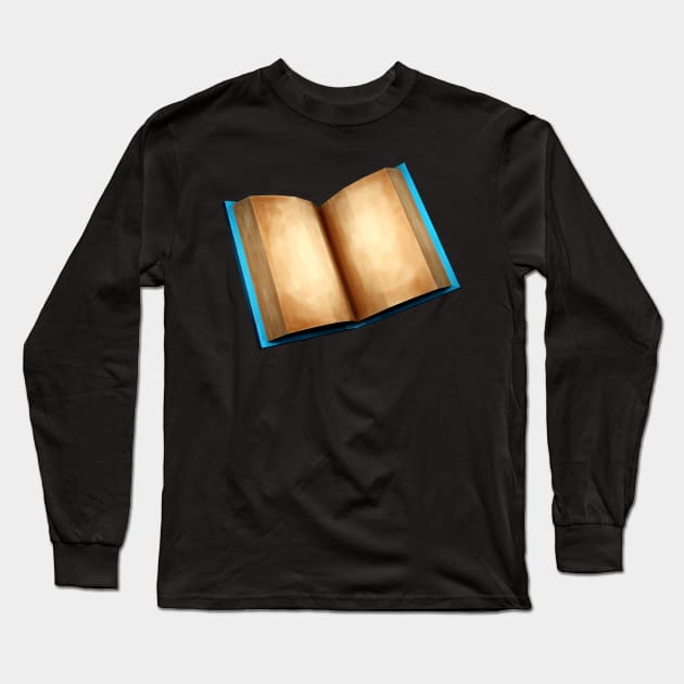 Handpainted 3D book Long Sleeve T-Shirt by Pakanese_Art